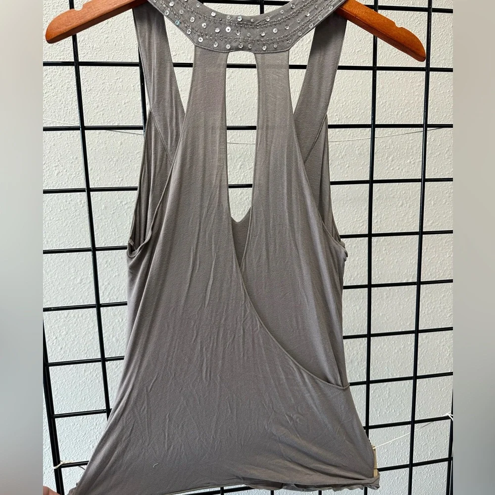 Arden B Dressy Sequin Plunge Top - Picture 4 of 4